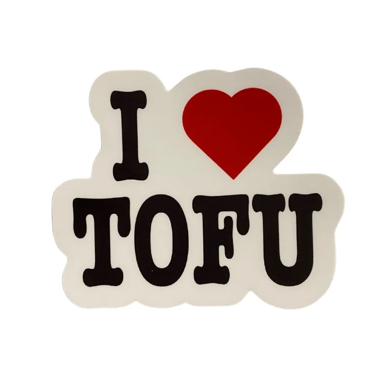  -Anti-scratch sofa protective coverVegan Supply 'I Heart Tofu' Sticker