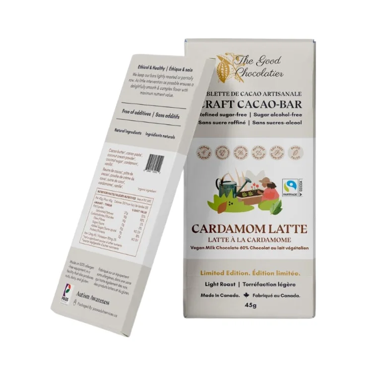 - Parrot climbing and standing wooden frameThe Good Chocolatier Cardamom Latte Milk Chocolate - 45g - Parrot climbing and standing wooden frameThe Good Chocolatier Cardamom Latte Milk Chocolate - 45g
