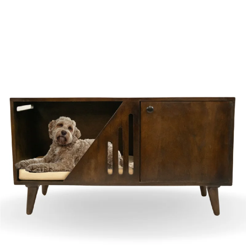 - Winter dog thick down jacketFurryLiving Benji Cabinet with Cushion for Small Dogs and Cats (Dark Brown/ Cream Cushion)