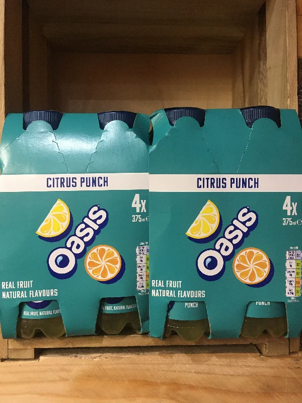 - Teething and chewing toys for puppies8x Oasis Citrus Punch Fruit Juice Drink (2 Packs of 4x375ml) - Teething and chewing toys for puppies8x Oasis Citrus Punch Fruit Juice Drink (2 Packs of 4x375ml)