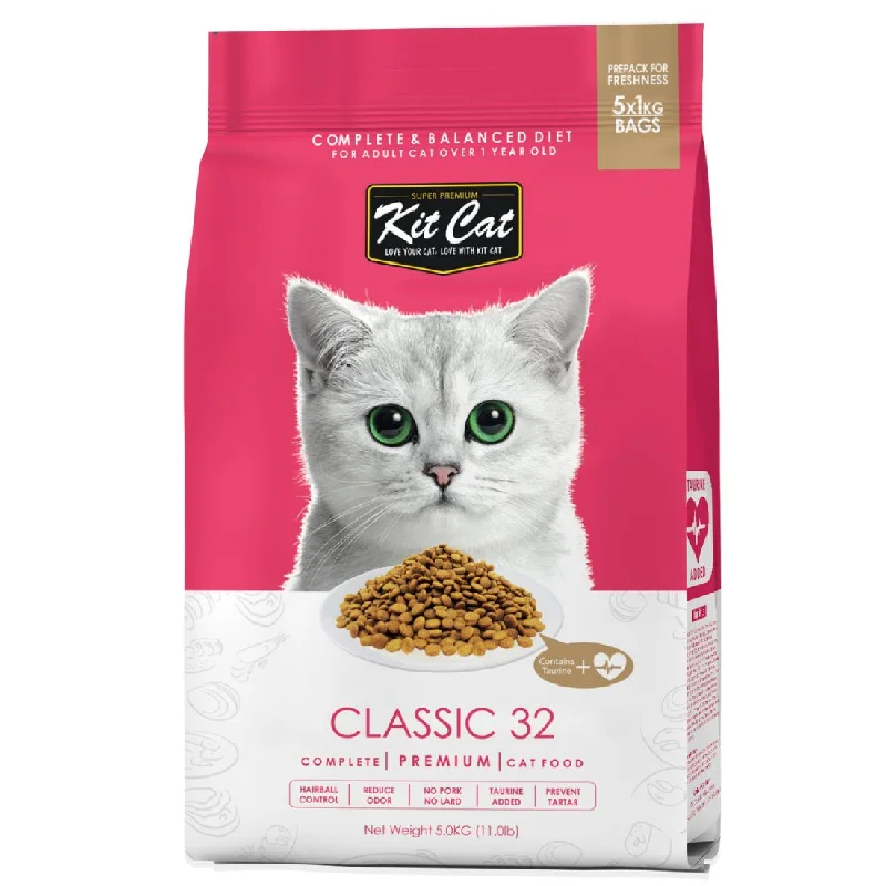    - Natural ingredient cat food  Kit Cat Premium Dry Cat Food Classic 32
