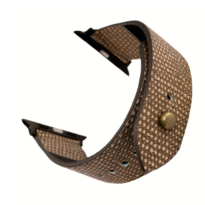  -Anti-scratch scratching board AND cat bed in oneApple Watch Strap In Pure Leather - Russet-Lizard  | Waji's