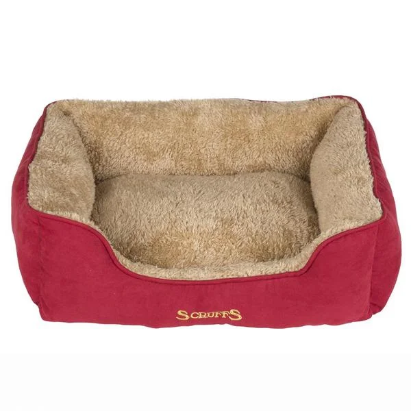 - Pet stroller can be taken on the planeScruffs Cosy Box Burgundy Dog Bed