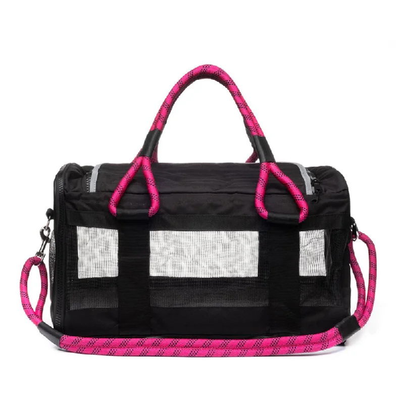 Pet wedding dressesRoverlund Pet Carrier: Black/Magenta