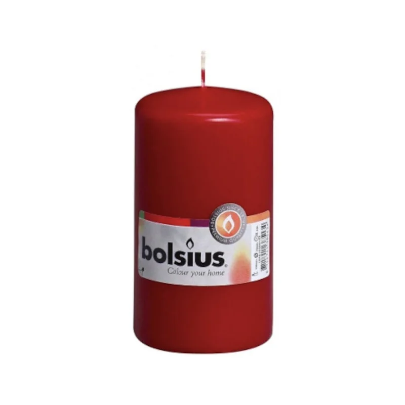 - Degradable pet feces bagBolsius Classic Pillar Red Candle 12cm x 6cm