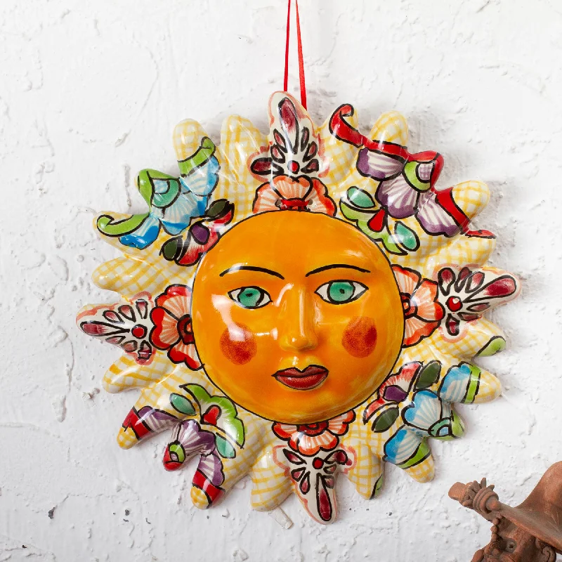 - Summer pet ice matBright Sol Hand Crafted Talavera Style Sun Wall Accent