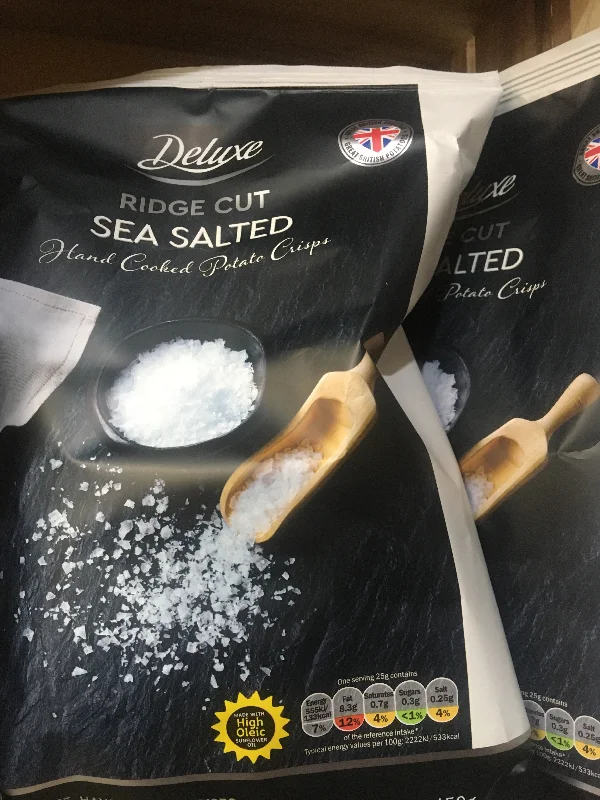 - Pet tear stain cleaning wipes2x Deluxe Ridge Cut Sea Salted Crisps Share Bags (2 Packs x150g)