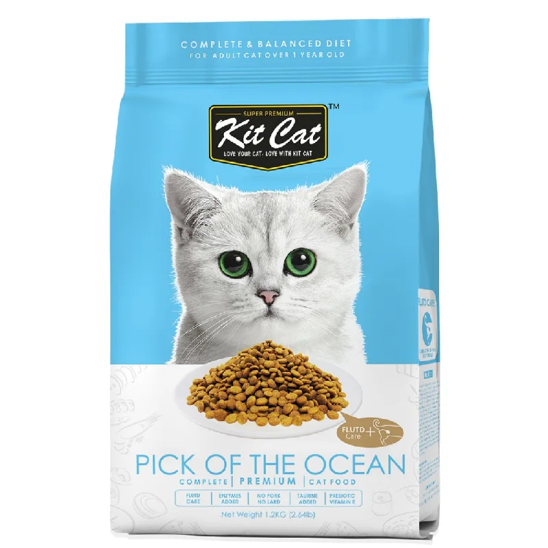    - Fish-based cat food  Kit Cat Premium Cat Food Pick of the Ocean