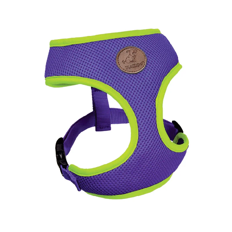 - Pet fence foldable indoorActive Soft Walking Dog Harness - Purple & Lime