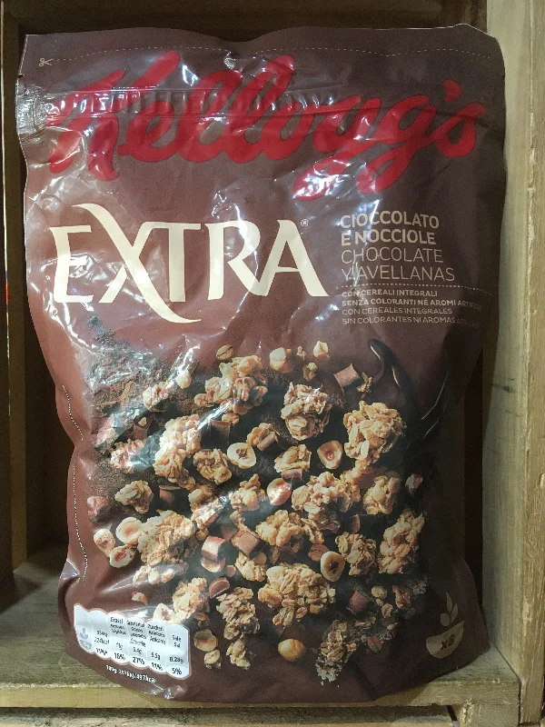 - Winter warm clothes for short-haired dogsKellogg's Extra Chocolate Chips & Hazelnut Cereal 375g - Winter warm clothes for short-haired dogsKellogg's Extra Chocolate Chips & Hazelnut Cereal 375g