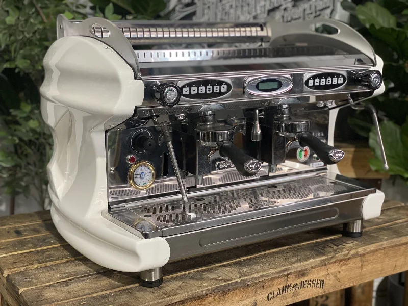 ---BFC Lira 2 Group White Espresso Coffee Machine