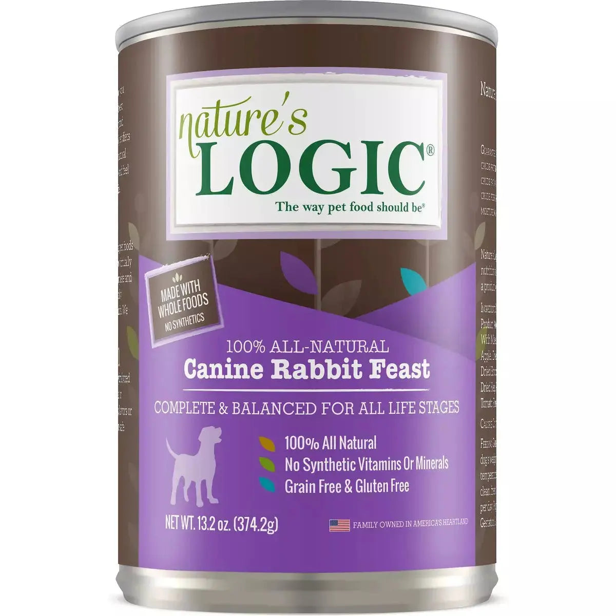 - Automatic induction pet water dispenserNature's Logic Canine Rabbit Feast Grain-Free Canned Dog Food 13.2 oz case of 12