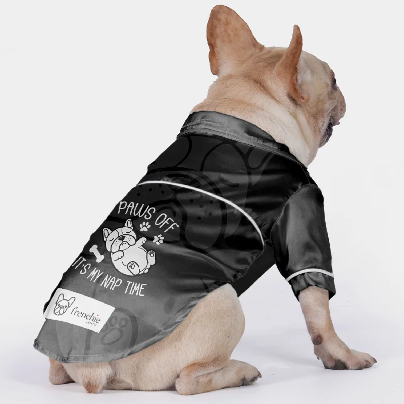 - Winter warm clothes for short-haired dogsPaws off, it’s my nap time - Pajamas for French bulldog - Winter warm clothes for short-haired dogsPaws off, it’s my nap time - Pajamas for French bulldog