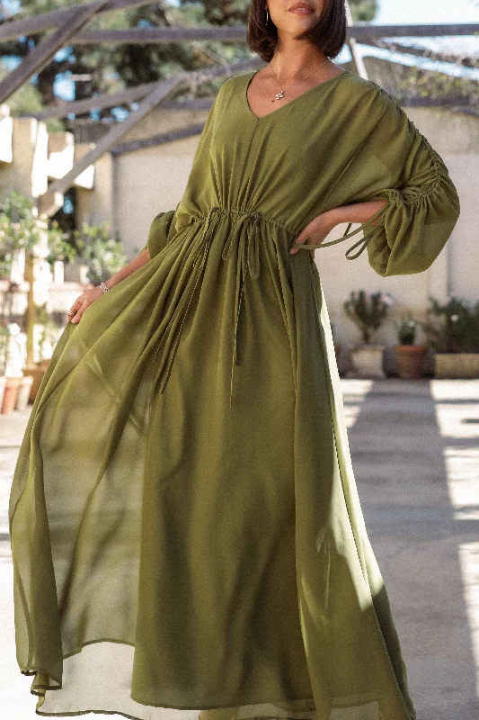 - Rabbit grass rack to prevent waste food boxRamona Long Sleeve Maxi Dress - Sage