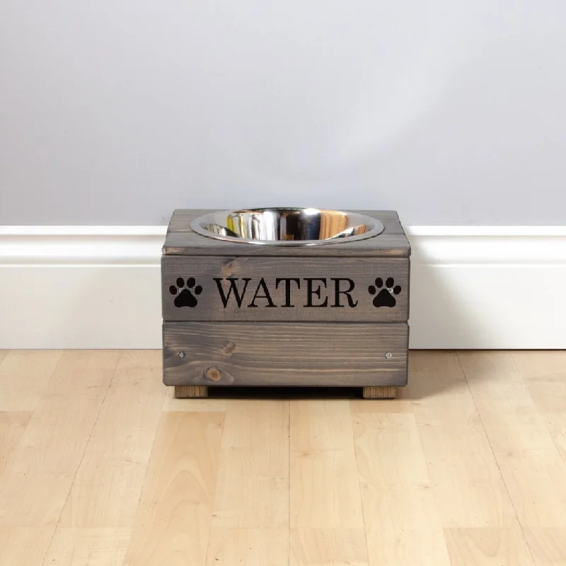 - Winter dog thick down jacketPersonalised Grey Wooden Single Dog Bowl Feeder
