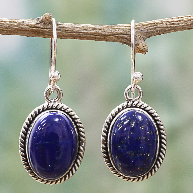 - Automatic induction pet water dispenserDeep Blue Grandeur Oval Lapis Lazuli and Sterling Silver Dangle Earrings - Automatic induction pet water dispenserDeep Blue Grandeur Oval Lapis Lazuli and Sterling Silver Dangle Earrings