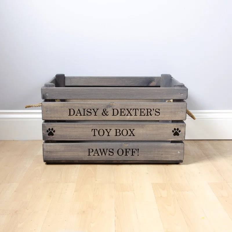- Pregnant cat delivery room warming boxPersonalised Large Grey Wooden Dog Toy Box