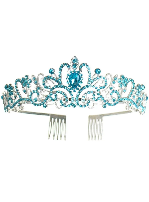 - Custom pet birthday cakeDelicate Silver and Blue Rhinestone Party Tiara