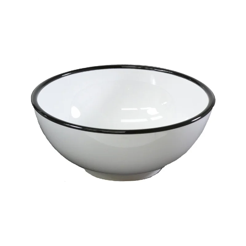 - Air box TSA certified check-inJab Vintage Bowl White / Black Rim 17.5cm