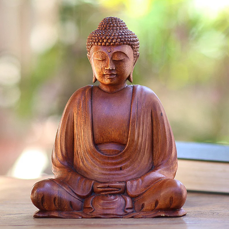 - Pet tear stain cleaning wipesSerenity Buddha Hand Crafted Balinese Suar Wood Buddha Meditation Statuette - Pet tear stain cleaning wipesSerenity Buddha Hand Crafted Balinese Suar Wood Buddha Meditation Statuette