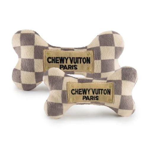 - Indoor pet toy recommendationsChewy Vuiton Checker Dog Bone