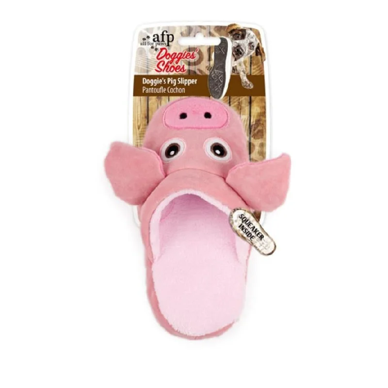 - Dog disposable foam shower gelAll For Paws Pig Slipper Dog Chew Toy with Squeaker