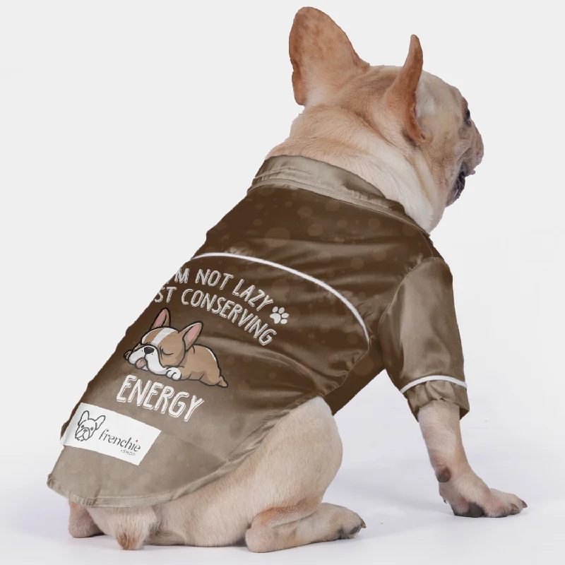 - Chinchilla cooling ice nest ceramic plateI’m not lazy, just conserving energy - Pajamas for French bulldog