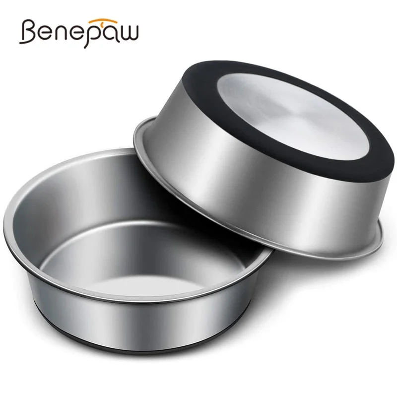 ---Stainless Steel Nonslip Dog Bowls