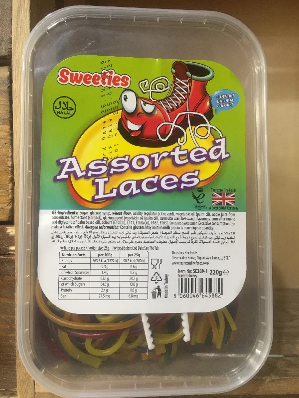- Air box TSA certified check-inSweeties Assorted Laces 220g