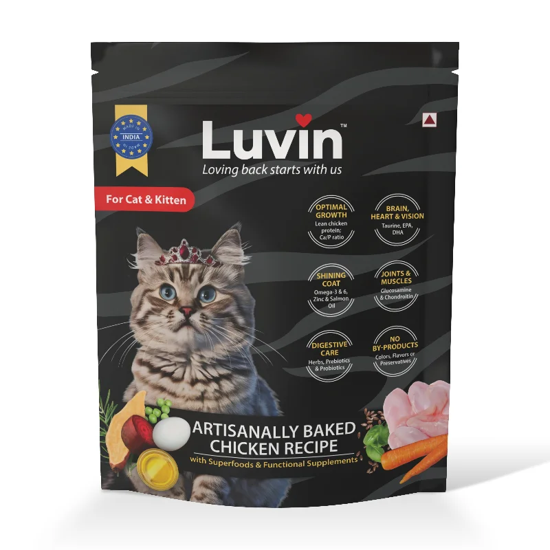    - Cat food nutritional analysis  Luvin Artisanally Baked Dry Cat Food - 1.5 Kg