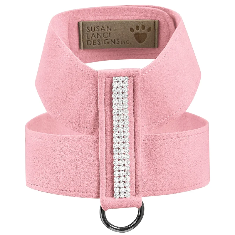 Pet cotton clothesGiltmore 3-Row Crystal Pet Harness: Puppy Pink