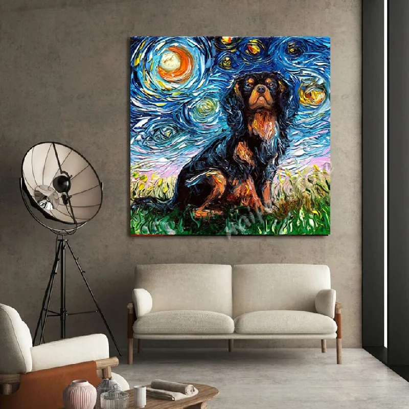 - Chinchilla cooling ice nest ceramic plateCavalier King Charles Spaniel dog Diamond Painting