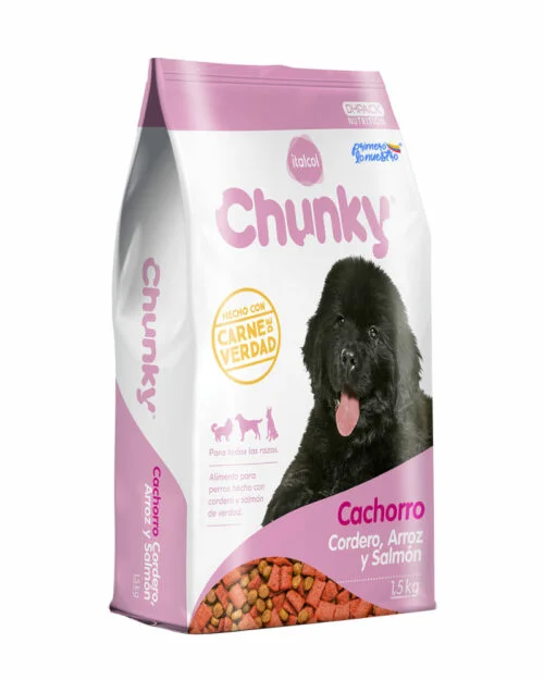 - Car dog seat beltChunky Cachorro Cordero. Arroz Y Salmón