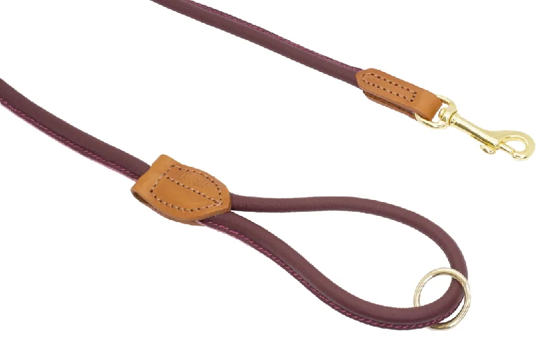 - ​​Pet toys under    yuanDogs & Horses Soft Rolled Leather Leads Merlot