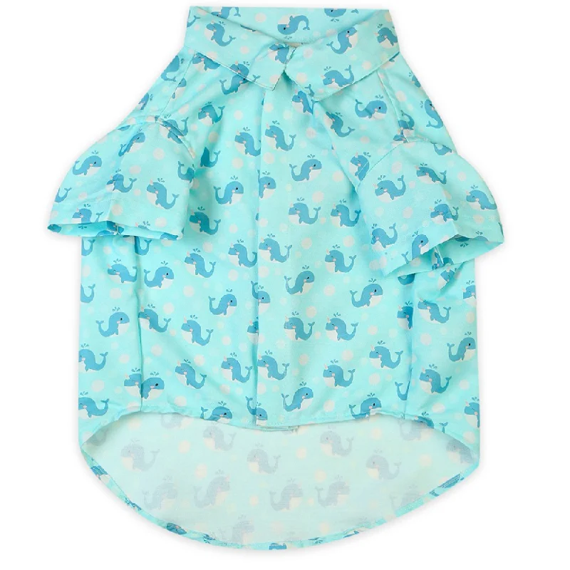 - ​​Christmas pet Christmas clothing15buttons Baby Whale Shirt for Dogs
