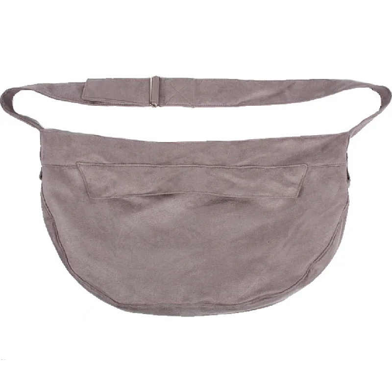 Pet anti-allergic clothesLuxe Suede Cuddle Pet Carrier: Platinum