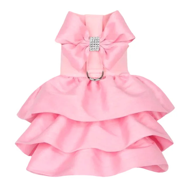 Pet raincoatMadison Dog Dress Harness: Puppy Pink