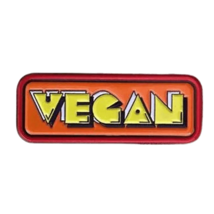 - Dog anti-slip matVegan Power Co Orange 'Vegan' Pacman Enamel Pin