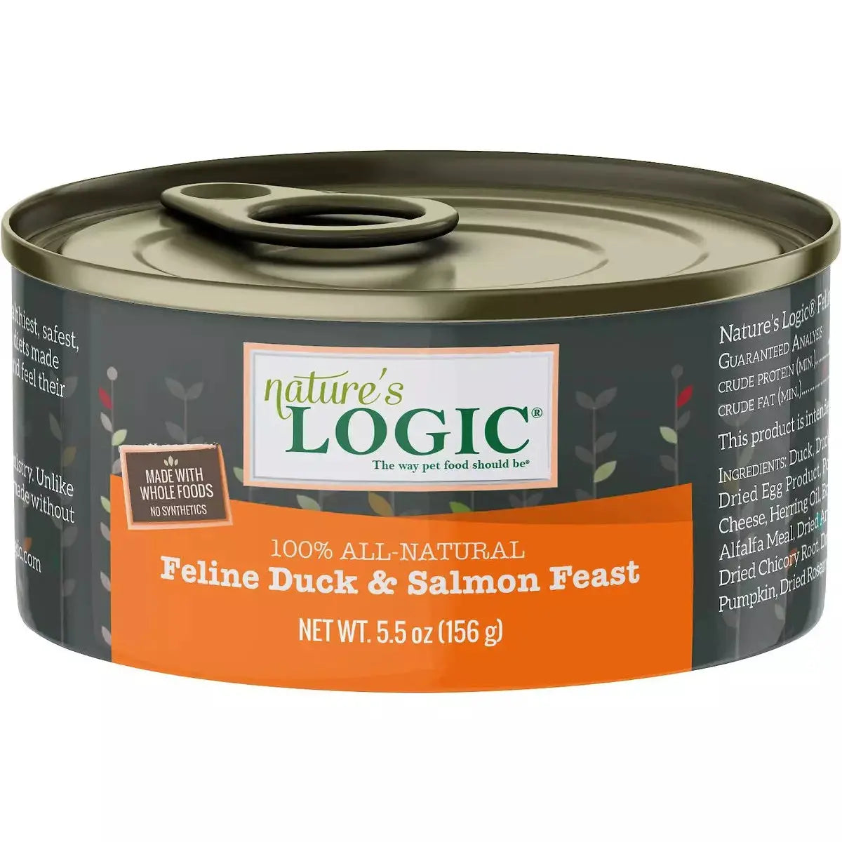 - Degradable pet feces bagNature's Logic Feline Duck & Salmon Recipe Grain-Free Canned Cat Food 5.5 oz Case of 24