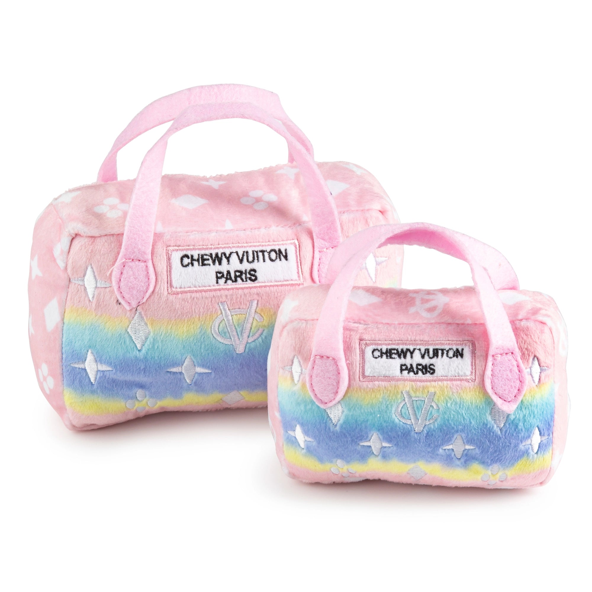 - Cat teasers selectionOmbre Chewy Vuiton Bag Toy
