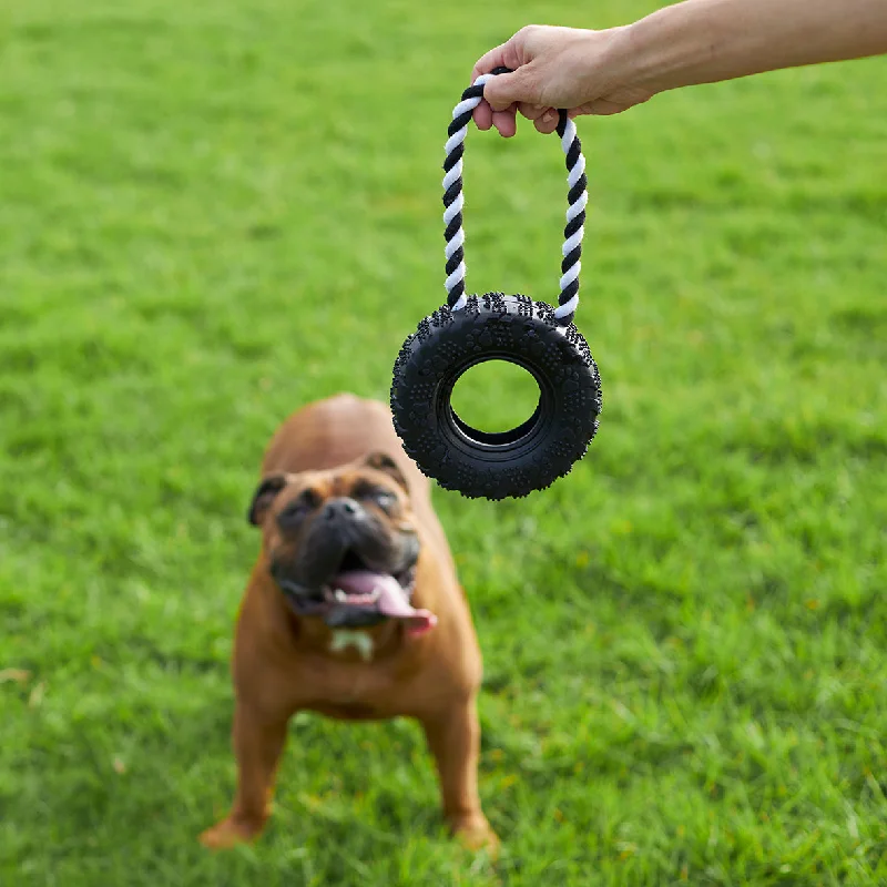 ---Toothy Tug Tyre Dog Toy