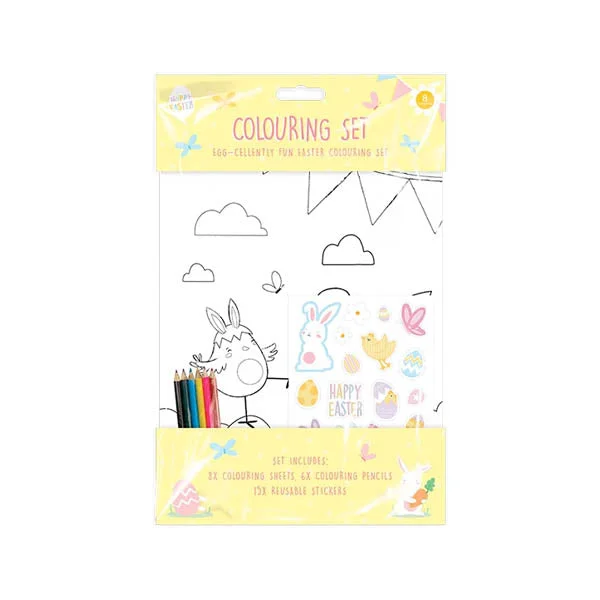 - Cat anti-jump window safety netHappy Easter Colouring Set