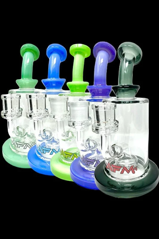 ---AFM Glass Milky Circle Showerhead Glass Water Pipe