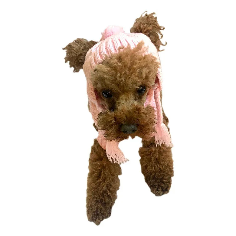Classification by brand or style:Scottish Cable Knit Dog Hat Pink